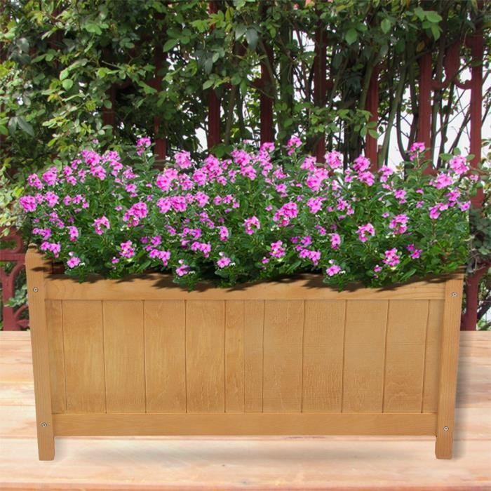 Pot De Fleur En Bois Rustique Pour Plante Boite Jardiniere Decoration 60 20 33cm Achat Vente Jardiniere Bac A Fleur Pot De Fleur En Bois Rustique Cdiscount