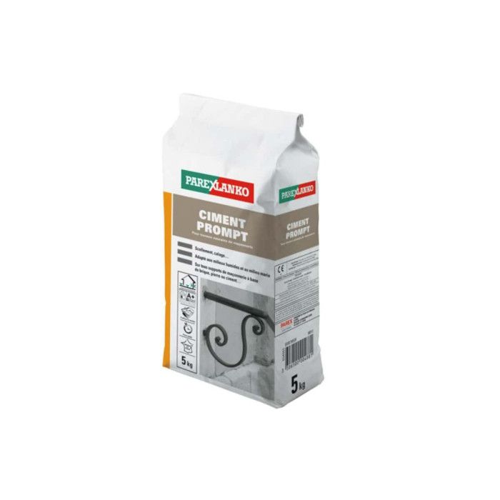 Parexlanko Ciment prompt gris sac de 5kg - OD