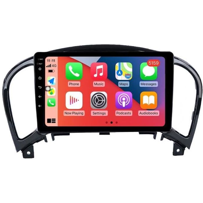 Autoradio GPS Bluetooth pour Nissan Juke 2010 - 2014 CarPlay Android Auto Radio Stéréo Navigation Écran Tactile