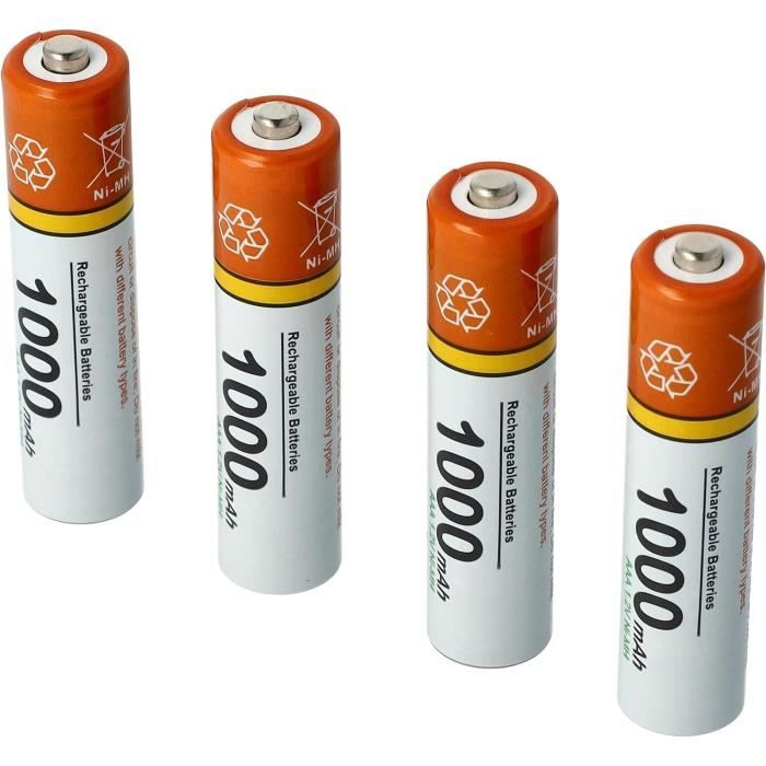 Piles Gigaset A420 Vhbw 20x Batterie AAA Micro Compatible Avec Siemens Gigaset A155, A200, AS280, AS285, AS28H Téléphone Fixe Piles Pour Téléphone Gigaset