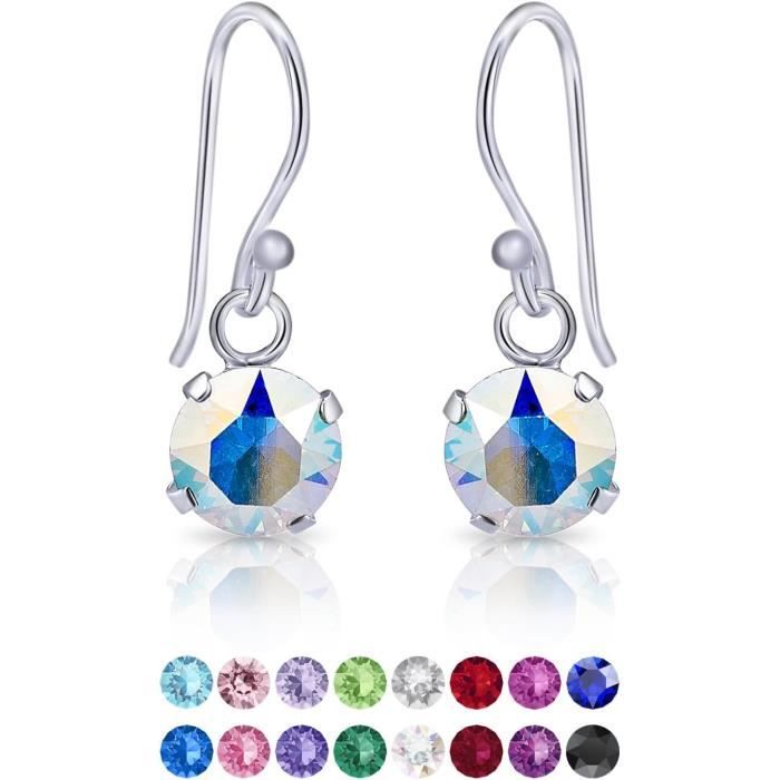 Boucles D'oreilles Femme Pendantes Argent 925, Boucle D'oreille