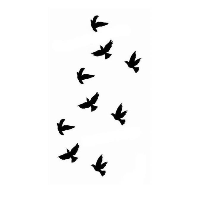 Tatouage Ephemere Oiseau