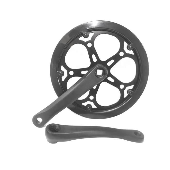 Pédalier Homoyoyo 52T 170 Mm – Simple Manivelle, Alliage Alu, Pignon Acier, Pour VTT Route Fixie Ou Pliable