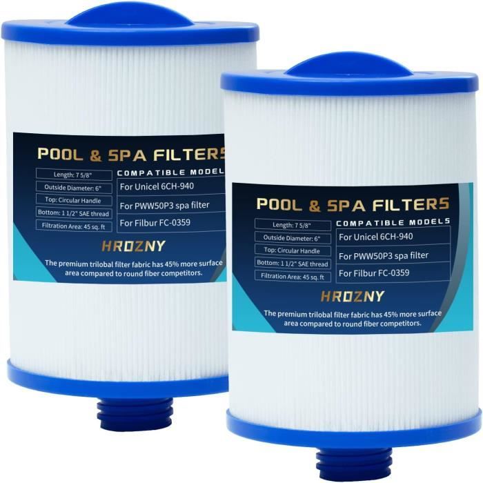 Cartouche Filtrante Spa 75x100 Mm - Filtre Compatible Clever Spa Et Autres Marques