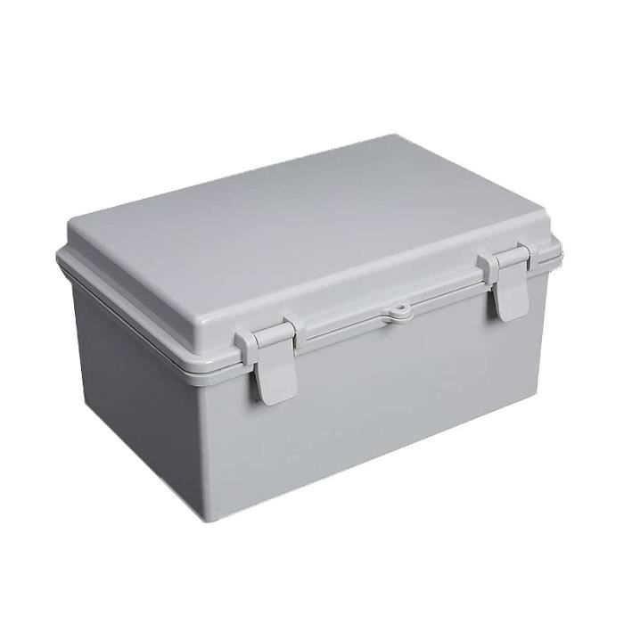 2 Boîtes De Dérivation étanches IP65 Extérieur - 20x10x7 Cm, Avec Borniers Et Presse-étoupes - 1