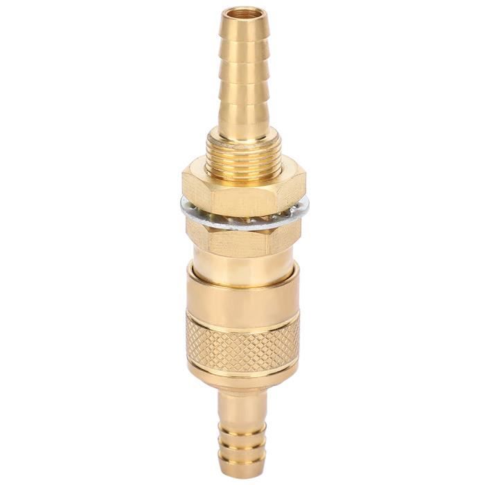 Raccord Rapide Refroidi à L'Eau Et Adaptateur De Gaz En Laiton Pour Torche Soudage PTA DB MIG TIG (10mm)