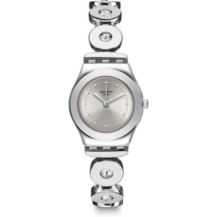 Swatch Inspirance Femme 25mm Bracelet Acier Inoxydable Quartz Montre YSS317G