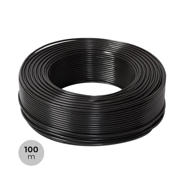 Gaine Plastique Flexible Noire Diamètre 8 Mm - Pour Câbles - Lot De 5 Mètres - Neuf