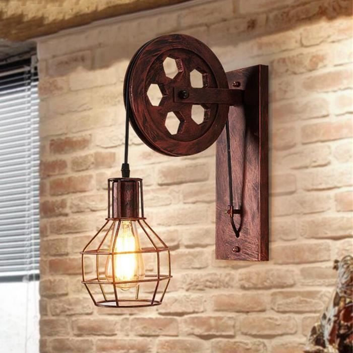 Tempsa Loft Retro Applique Murale Vintage Style Industriel