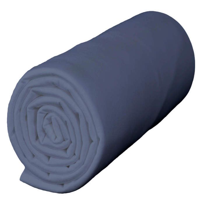 Drap housse jersey bleu océan bonnet 40 cm 160x190/200 - Bleu marine - Terre de Nuit Drap housse jersey bleu océan bonnet 40 cm 160x190/200 - Bleu marine - Terre de Nuit