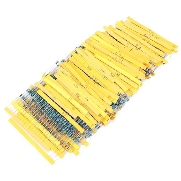 BOJACK Kit Di Assortiento Di Resistori 0 Oh - 5,6 Oh 1/4W - Foto 7