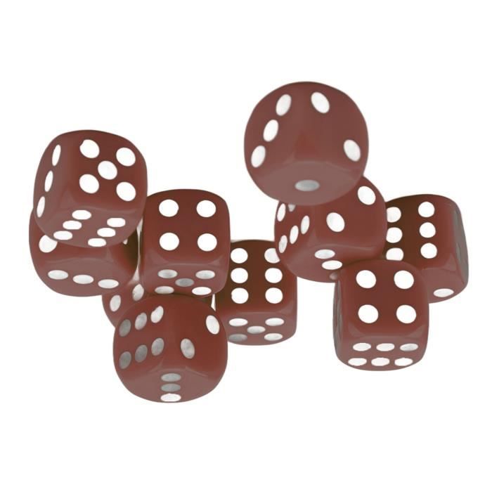 ZDETGU Lot De 30 Dés Plastique 16 Mm – Coins Arrondis – Jaune – Jeux De Société, Éducation, Activités
