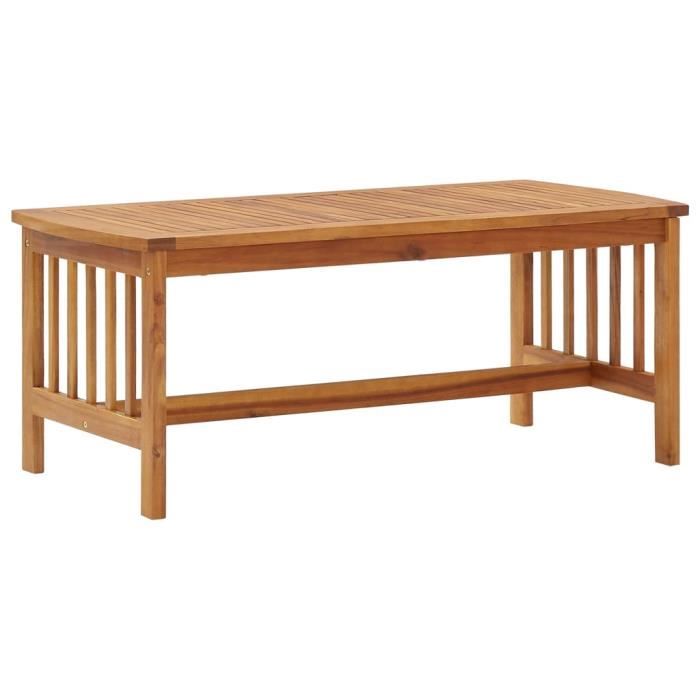 Summer Saleélégant Table basse 102x50x43 cm Bois dacacia solide 9 Kg 52796