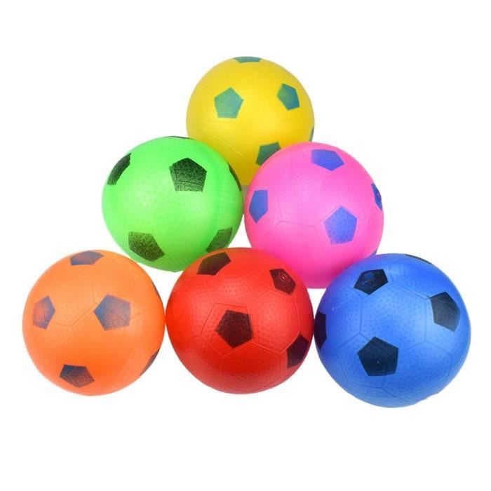 6pcs Peluches Ballons Mini Football Gonflable Jouets Multicolores balles en  Plastique Enfants Jouet de Sport en Plein air (Co@M2167 - Cdiscount Jeux -  Jouets