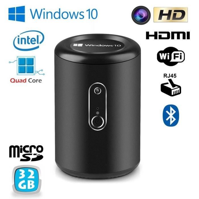 Micro PC Windows 10 CPU Intel Quad Core 2GB RAM