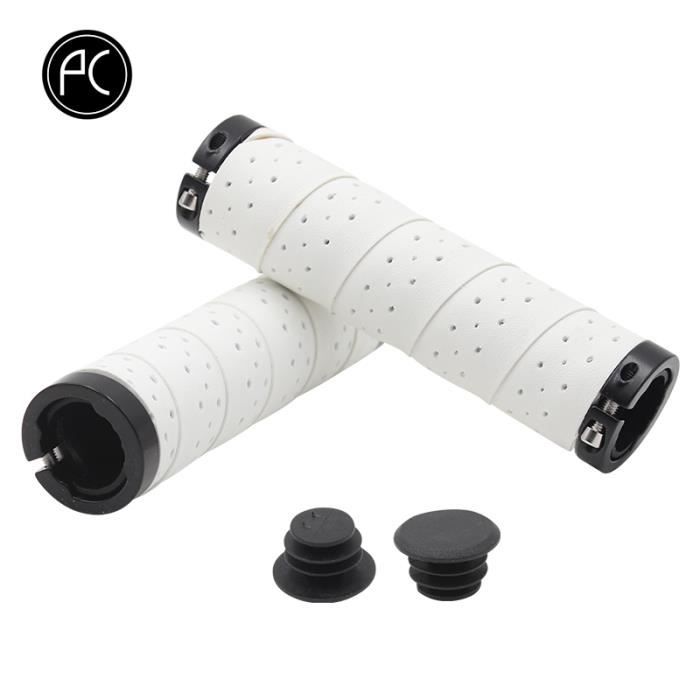 Poignées De Vélo Origin8 Mega DMND - Noir - Verrouillables 130 Mm - Antidérapantes