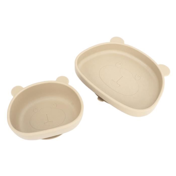 TOYANDONA 1 Jeu Assiette Plate En Silicone Escargot Les Tout-petits Bébé Coutellerie Plaque Jouets Pour Filles Enfants Cuillère Vaisselle Silicone De Qualité Alimentaire Rose