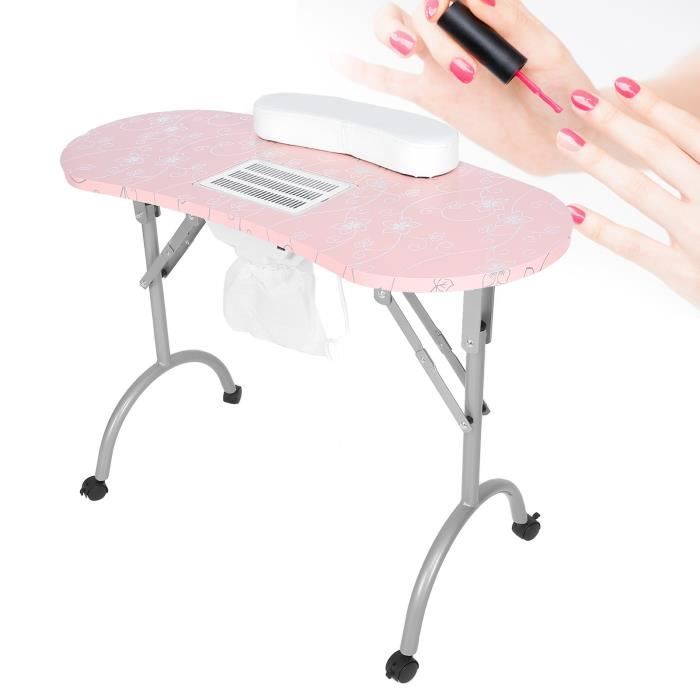 Table De Manucure Professionnelle En Verre Et Métal - Avec étagères Ouvertes Et Tiroirs, Dimensions 80x40x76cm - Pour Salon Ou Usage à Domicile
