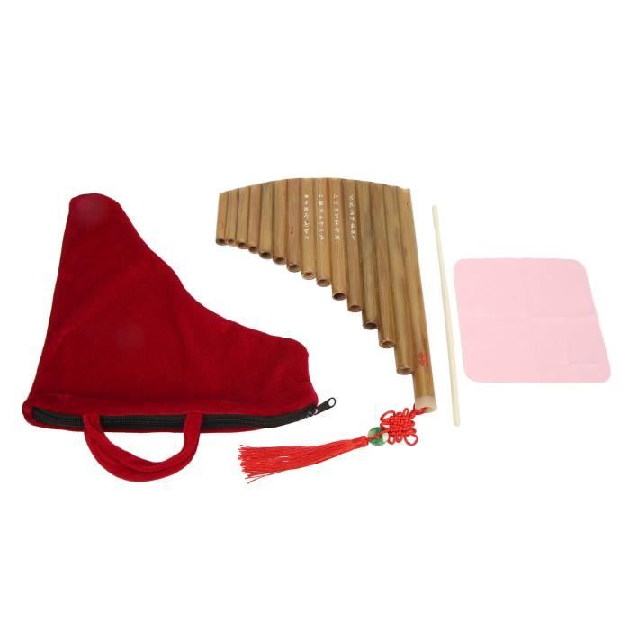 Zerone flûte de pan Pan Flute 15 Pipes G Key Instrument de musique