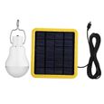 Éclairage mobile multifonctionnel rechargeable de lampe à LED solaire pour randonnée en plein air Tente de camping Pêche Éclairage j-1