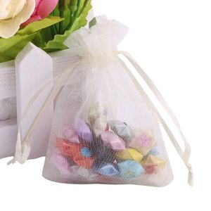 Sachet En Organza Rouge - 1 Pièce - Pour Mariage, Cadeaux, Bonbons - Neuf