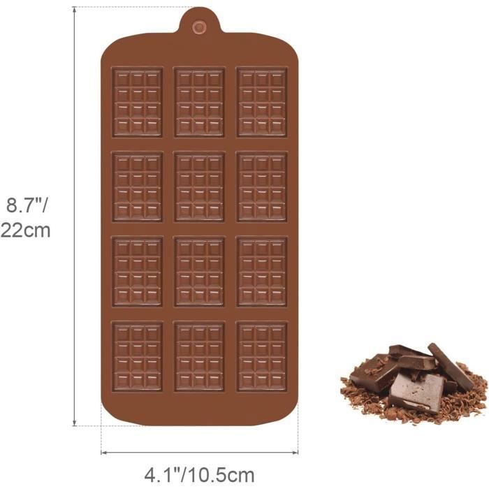 Lot De 2 Moule À Tablette De Chocolat Profond, Moule À Chocolat En Silicone, Moule À Tablette Chocolat, Moules À Chocolat Profonds - Maison