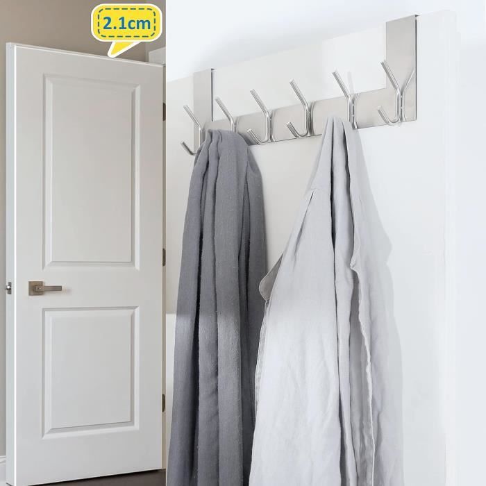 Porte-Manteau Pliable Sans Perçage – Crochet Porte Extensible Aluminium – Gain De Place Idéal