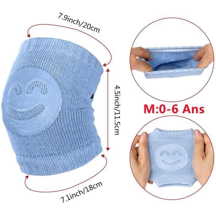 Genouillères Coton Bébé Genouillères Bébé Anti-Dérapantes EOUIAV - 4 Paires En Coton, Taille S, Multicolore équipement Rampement Enfant Genouillères Coton Bébé Genouillères Bébé Anti-Dérapantes EOUIAV - 4 Paires En Coton, Taille S, Multicolore équipement Rampement Enfant