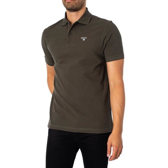 Barbour Polo en pique tartan Homme Vert Vert Cdiscount Pret a Porter