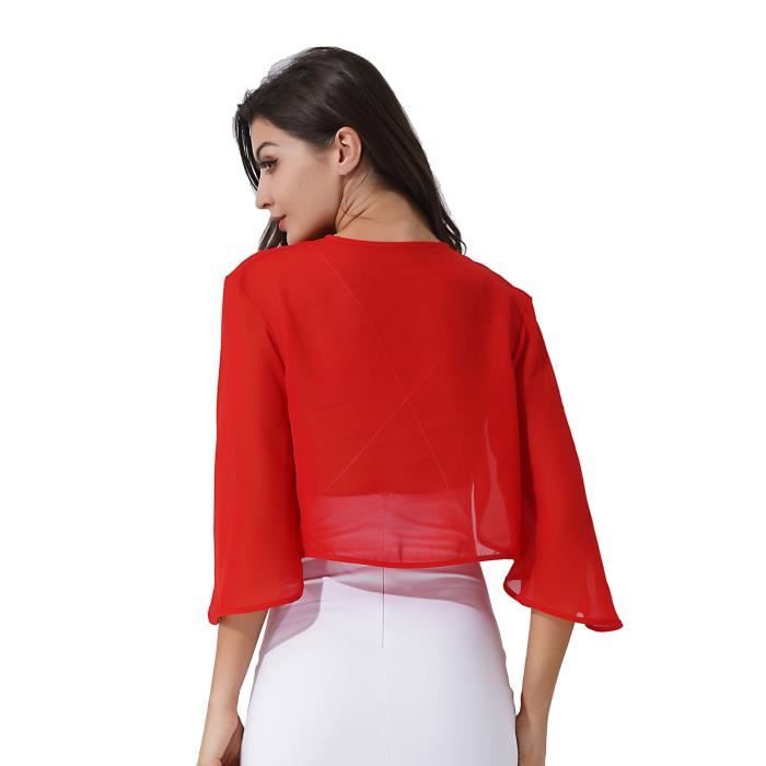 Boléro Femme ORANDESIGNE En Tulle - Manches Courtes Pour Robe Mariage Ou Soirée