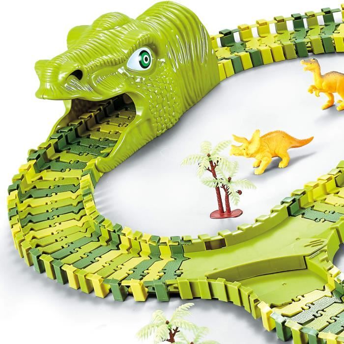 Circuit Voiture Enfant Dinosaure Jouet SPRINGOS 240 Pi ces