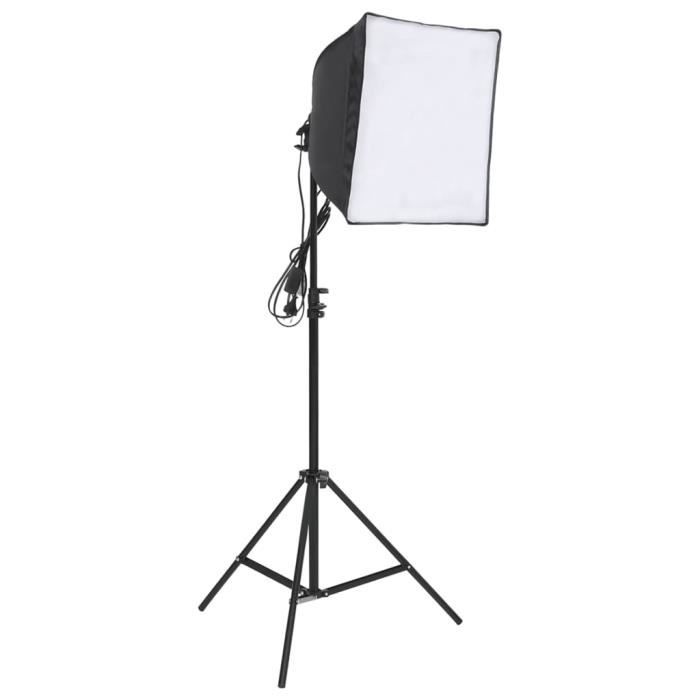 Kit d'éclairage pour studio photo avec toiles de fond et réflecteur