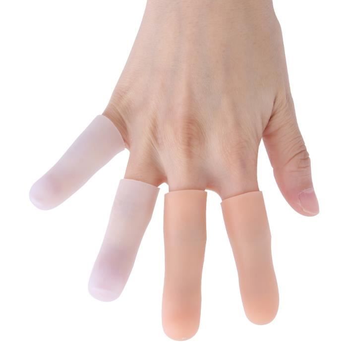 Lot De 20 Protège-Doigts En Silicone - Protection Bout Des Doigts Pour Zéma, Arthrite Et Blessures