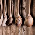5 pièces cuillères en bois pour ustensiles de cuisine en bois réutilisables ensemble d'outils JPH200702004_291-2