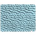 Animaux de compagnie Hiver Chaud Patte Imprimer Couverture polaire pour chat chaton chien - Chiot - 100 x 70 cm (L) Bleu-2