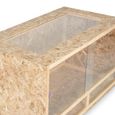 ID MARKET - Terrarium en bois OSB pour reptiles et batraciens aérations latérales 115 cm-2