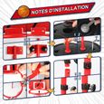 LIFEMASTER Panier de basket enfant exterieur interieur, avec 2 Basket-Ball Et Pompe Jante en Métal Hoop Fitness Jouet, Cadeau-2