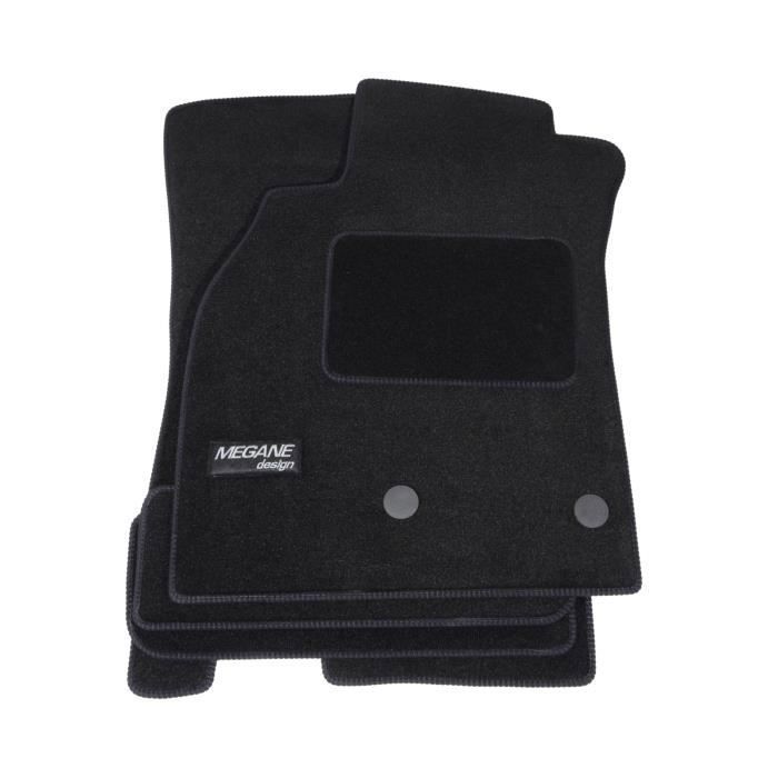 Tapis De Sol Sur Mesure Renault Megane 3 - Velours Noir, Antidérapant (2008-2016)