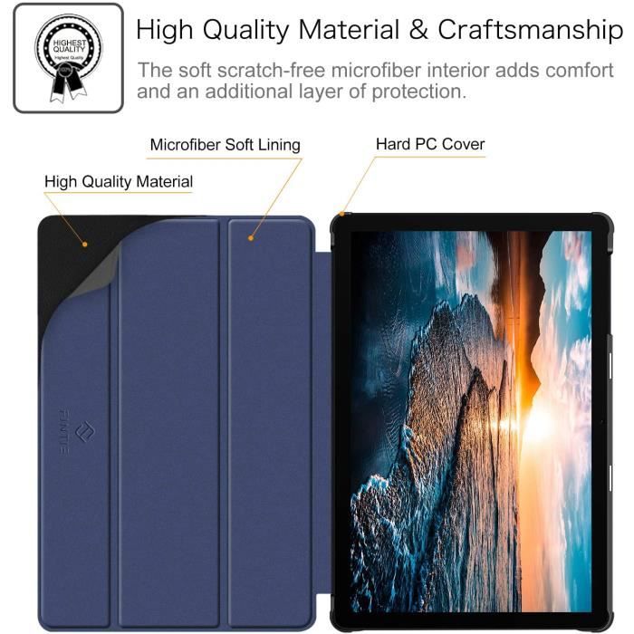 XITODA Custodia per Huawei MatePad T10 AGR-L09 AGR-W09 9.7''/MatePad T10S AGS3-L09 AGS3-W09 10.1'',Protezione in PU Pelle Cover per Huawei MatePad T 10/ T 10S Tablet,Dont Touch