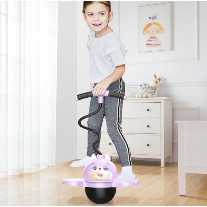 Ballon sauteur ― Pogo ball rouge - des enfantillages