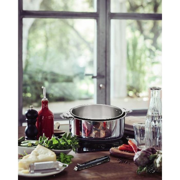 Casserole Lagostina Méditerranéenne 18 Cm - Anti-adhésive Avec Thermo-Signal - Revêtement Mineralis Sans PFOA - Poignée Bakélite