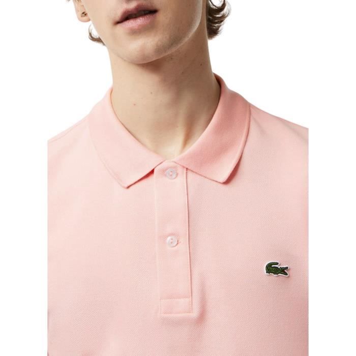 Chemise lacoste rose homme 2025