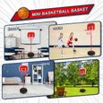 LIFEMASTER Panier de basket enfant exterieur interieur, avec 2 Basket-Ball Et Pompe Jante en Métal Hoop Fitness Jouet, Cadeau-3
