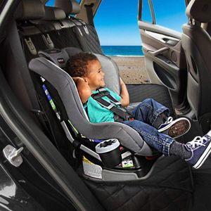 Lot De 2 Protège-dossiers De Siège Auto Pour Enfants - Imperméable, 3 Poches, Sangles Réglables - Noir - 4