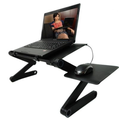 Support Sous Bureau Pour PC Portable - Lot De 3 Avec Antidérapants, Gaine De Câbles Et Réglable - 2