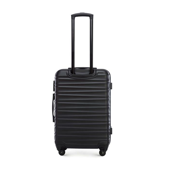 WITTCHEN Set 3 Valises Rigides Polycarbonate Cruise Line - Noir, 4 Roues, Serrure TSA, Poignée Télescopique