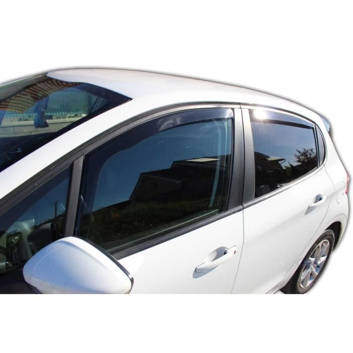 Deflecteurs d'Air déflecteurs de vent Compatible avec Peugeot 208 5 Portes  2012 - 2019 4 pièces - Cdiscount Auto