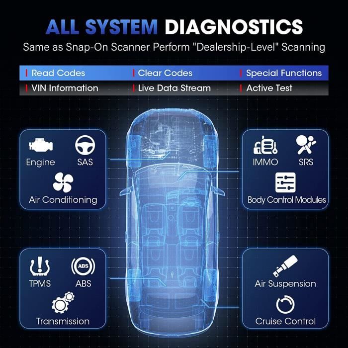 MX808 valise diagnostic professionnelle la plus puissant au monde,  multi-marques tous systèmes