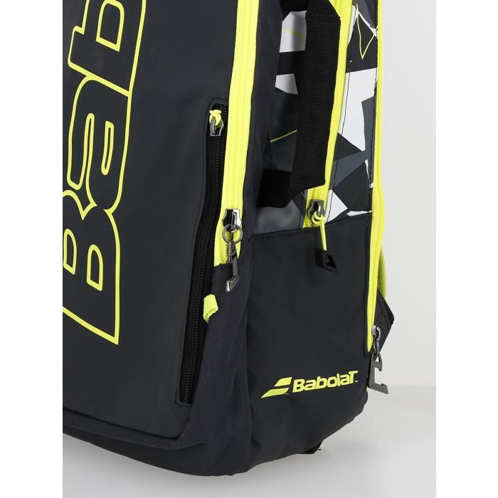 Sac De Tennis/sac à Dos Babolat Pure Aero - Pour 2 Raquettes, Couleur Noir Sur Noir, Neuf