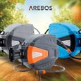 Enrouleur de tuyau d'arrosage automatique AREBOS - 20 m - Orange - Poids 7,5 kg - Garantie 2 ans-4